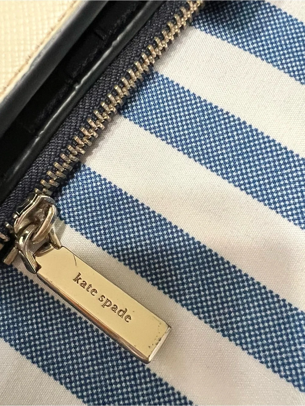 kate spade Cream Cherry-Print Wristlet